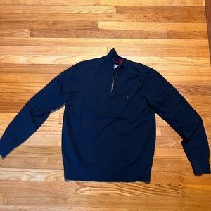 Dark blue Tommy Hilfiger quarter sweater
